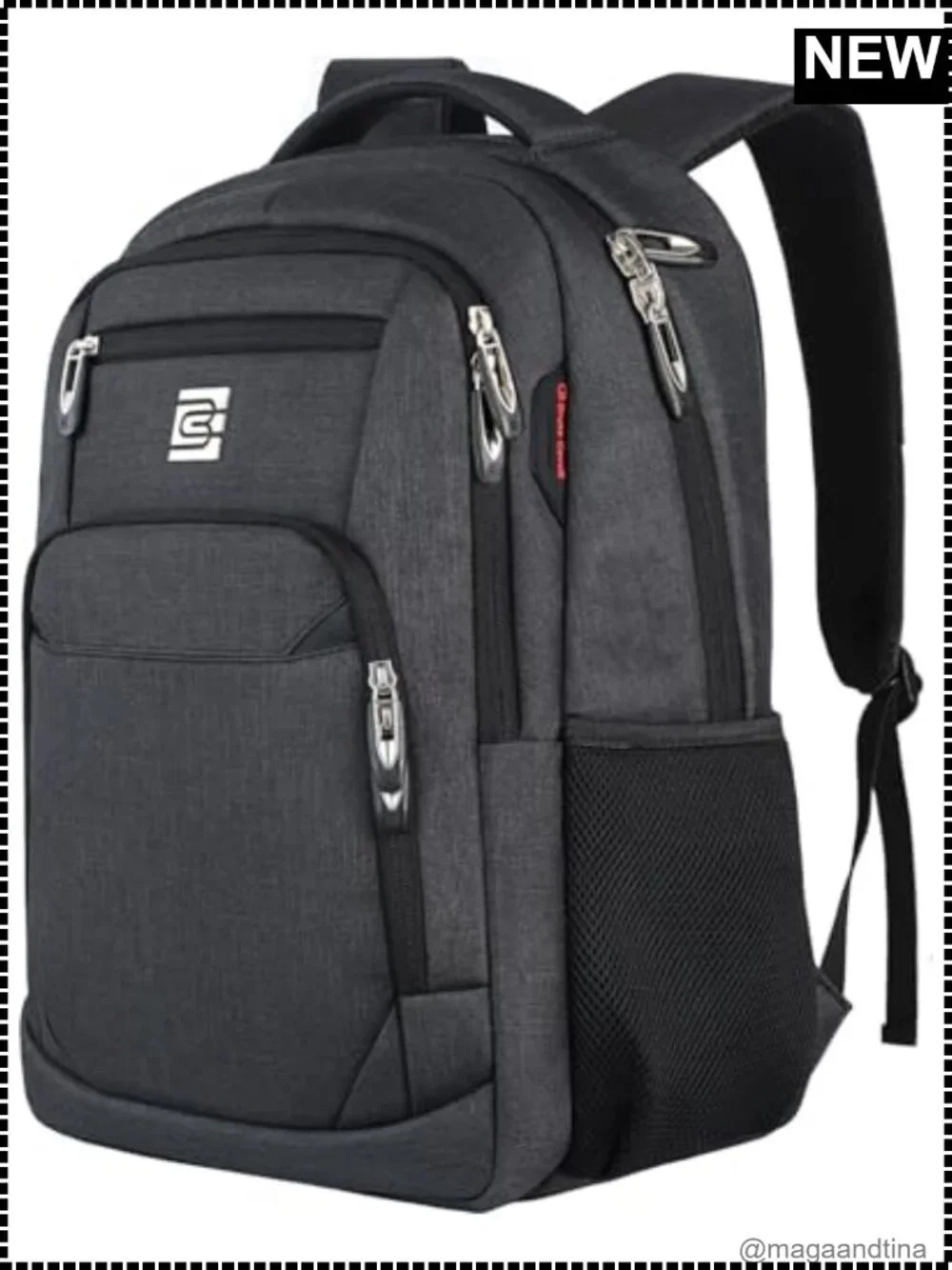 Laptop Backpack Water Resistant Polyester Fits 15.6 Inch Laptop Anti Theft